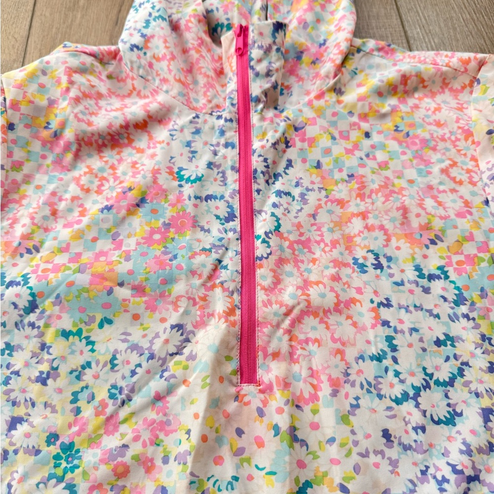 Fabletics Floral Multicolor Pullover Lightweight … - image 4